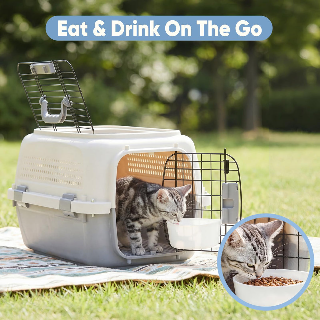 Pet Carrier For Small Dogs & Cats, Airline Approved Travel Crate