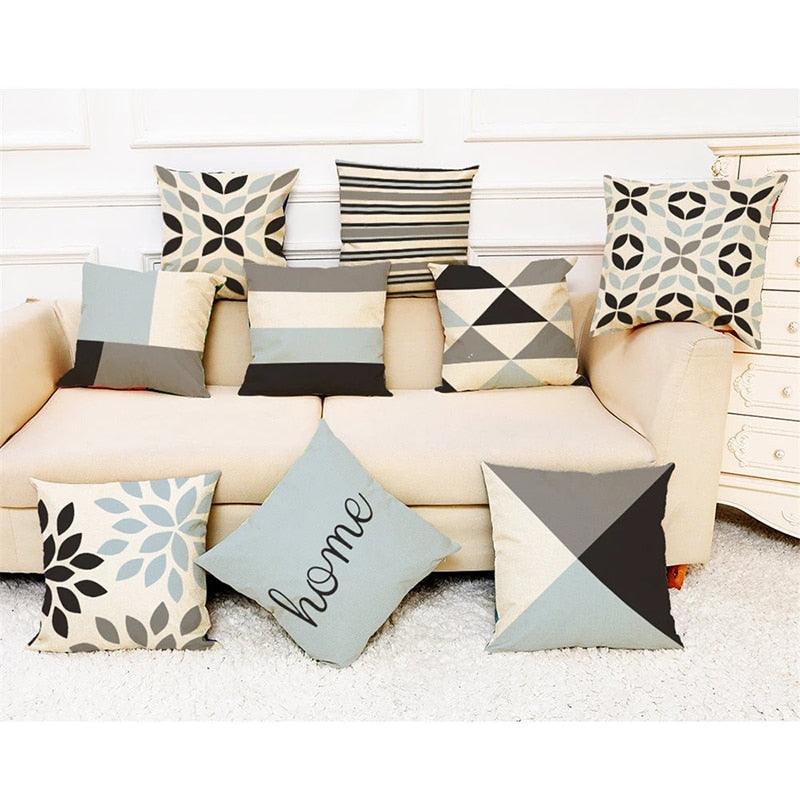 Elegant Pattern Printed Throw Pillow Covers