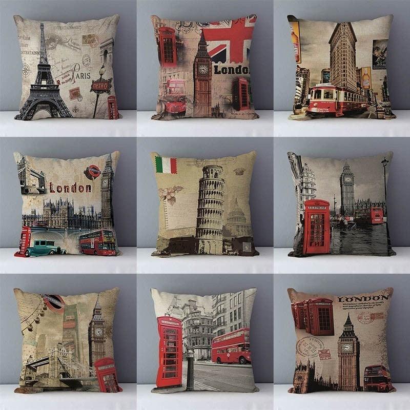 Elegant Retro Couch Cushion Decorative Pillows