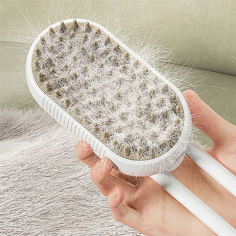 3 In 1 Electric Spray Cat Hair Brushes For Massage, Grooming, Hair Removal