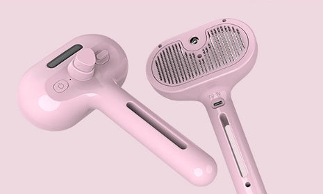 Pet Self Cleaning Hair Remover Brush For Dogs with Built-in Mist Humidifier