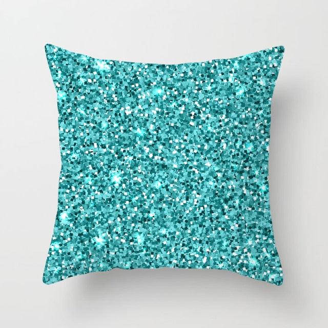 Flower Leaves Pattern Throw Pillow Case