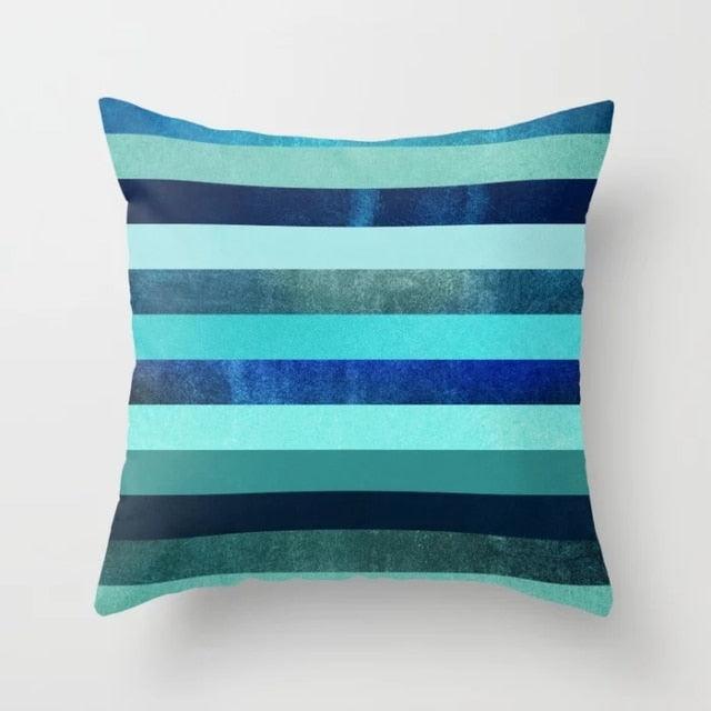 Flower Leaves Pattern Throw Pillow Case