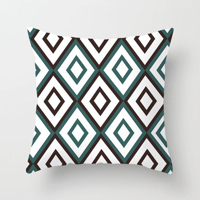 Flower Leaves Pattern Throw Pillow Case
