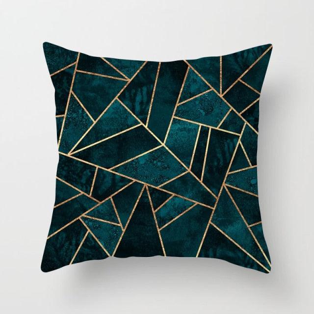 Flower Leaves Pattern Throw Pillow Case