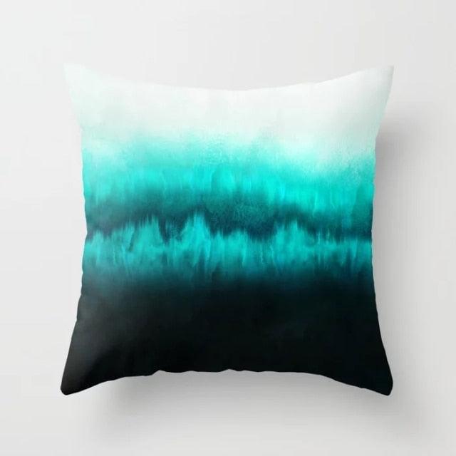 Flower Leaves Pattern Throw Pillow Case