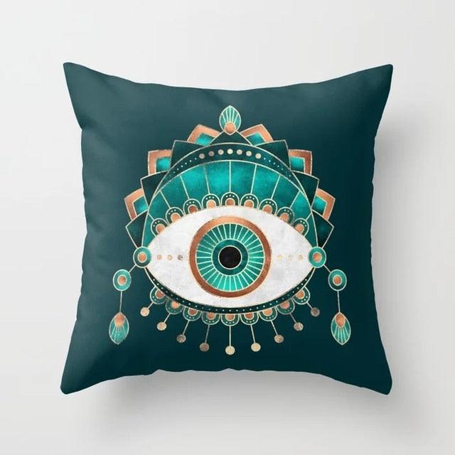 Flower Leaves Pattern Throw Pillow Case