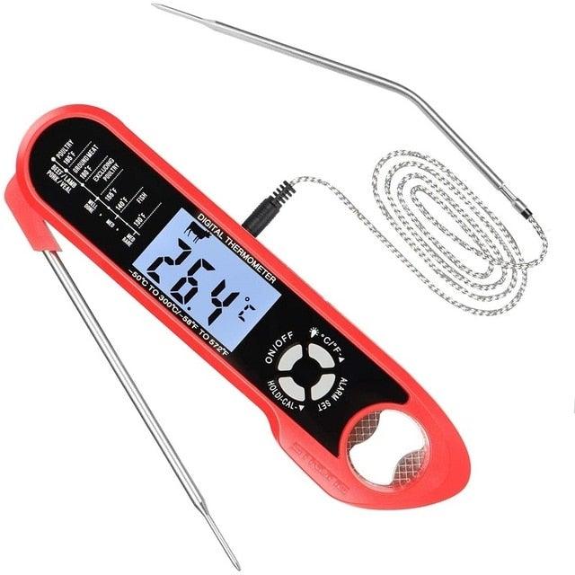Digital Meat BBQ Thermometer Dual Probe Design Waterproof