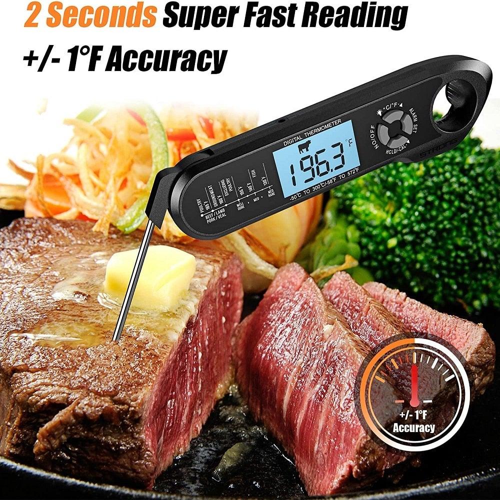 Digital Meat BBQ Thermometer Dual Probe Design Waterproof