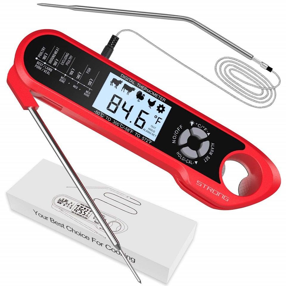 Digital Meat BBQ Thermometer Dual Probe Design Waterproof