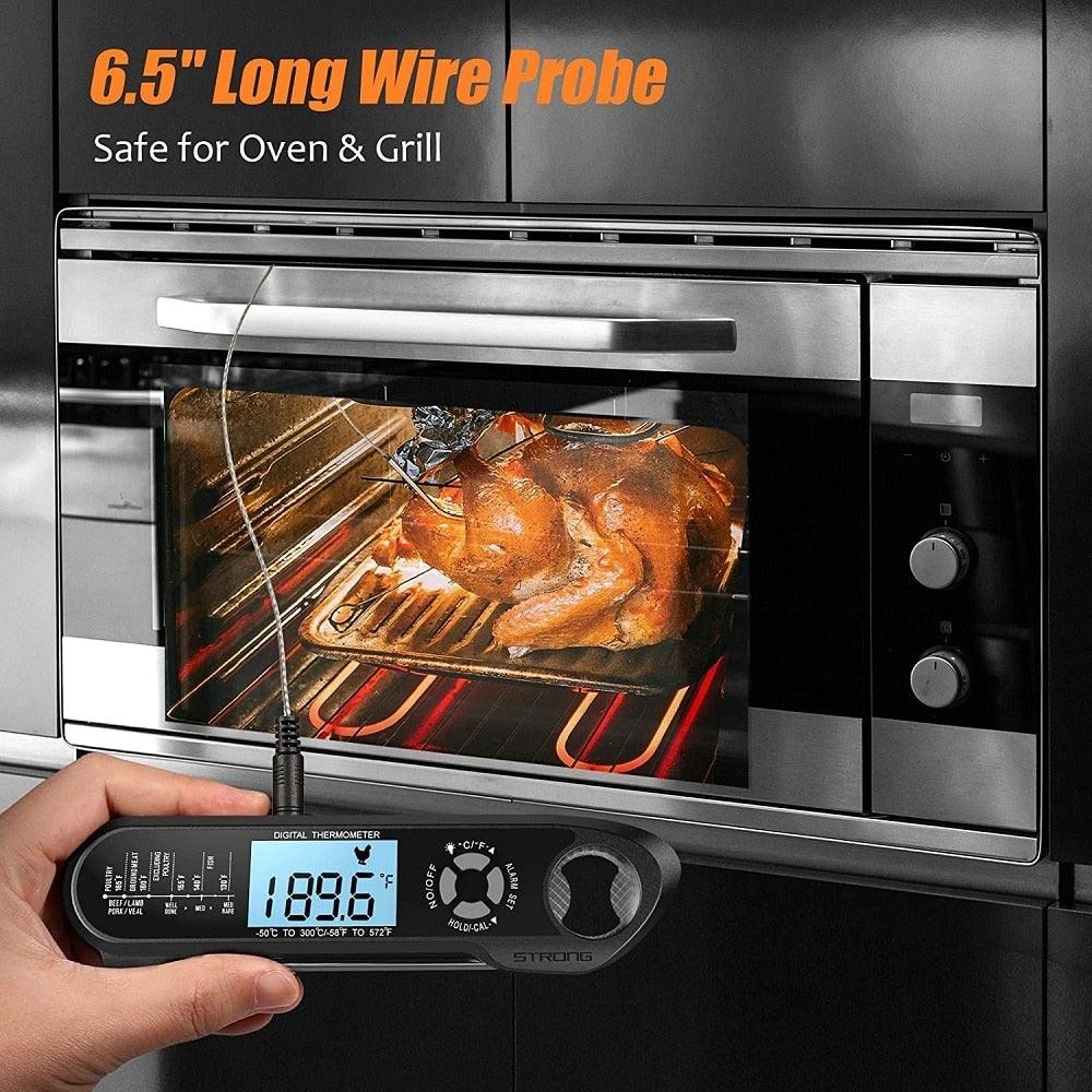 Digital Meat BBQ Thermometer Dual Probe Design Waterproof