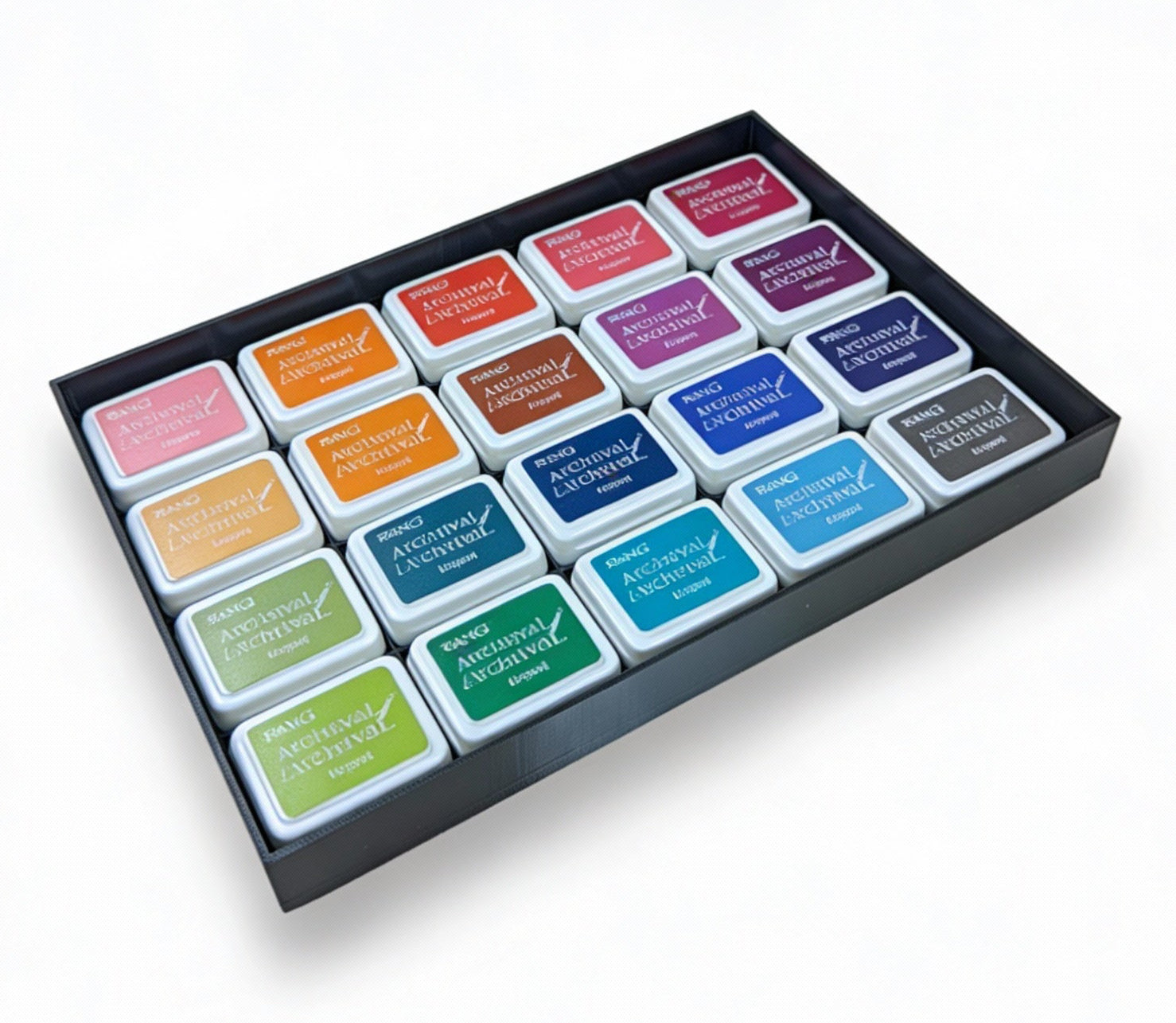 Mini Archival Ink Pad Stackable Storage Tray, Compact Organizer for Craft and Scrapbooking