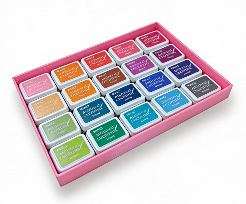 Mini Archival Ink Pad Stackable Storage Tray, Compact Organizer for Craft and Scrapbooking