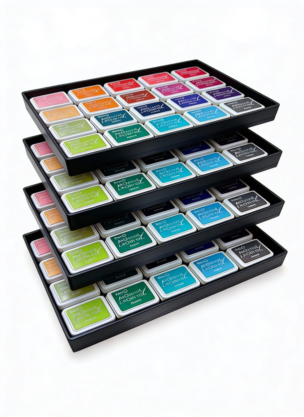 Mini Archival Ink Pad Stackable Storage Tray, Compact Organizer for Craft and Scrapbooking