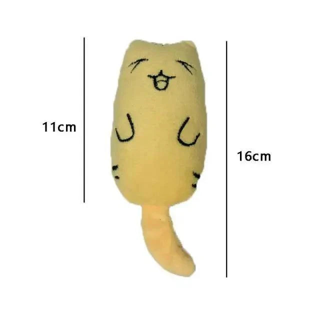 Funny Colorful Teeth Grinding Catnip Toys Cute Kitten Chewing Toy