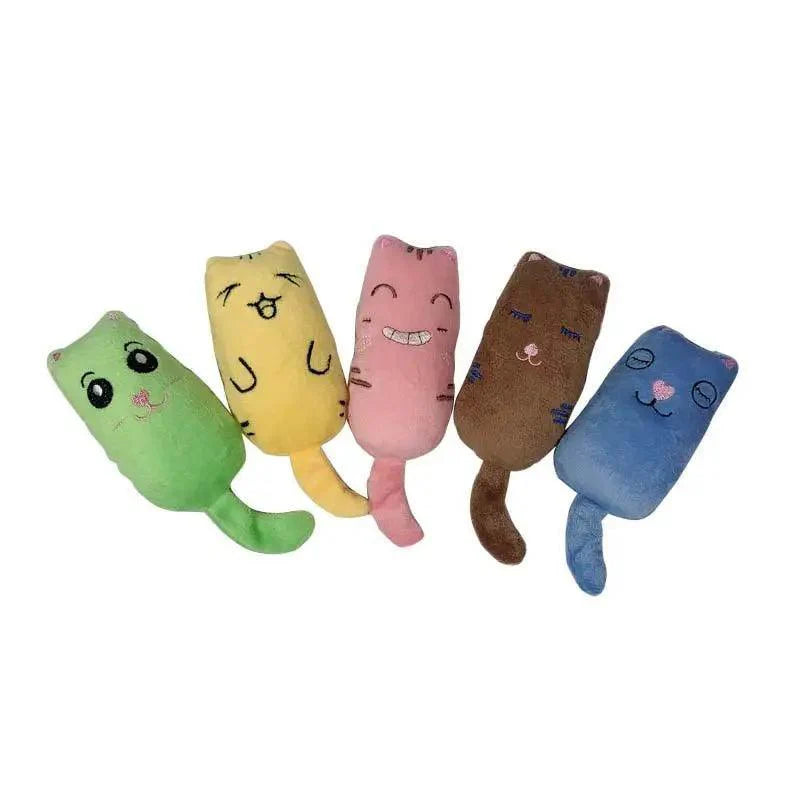Funny Colorful Teeth Grinding Catnip Toys Cute Kitten Chewing Toy