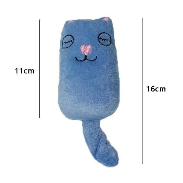 Funny Colorful Teeth Grinding Catnip Toys Cute Kitten Chewing Toy