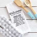 Funny Kitchen Decor gift, tea towel, funny flour sack towel