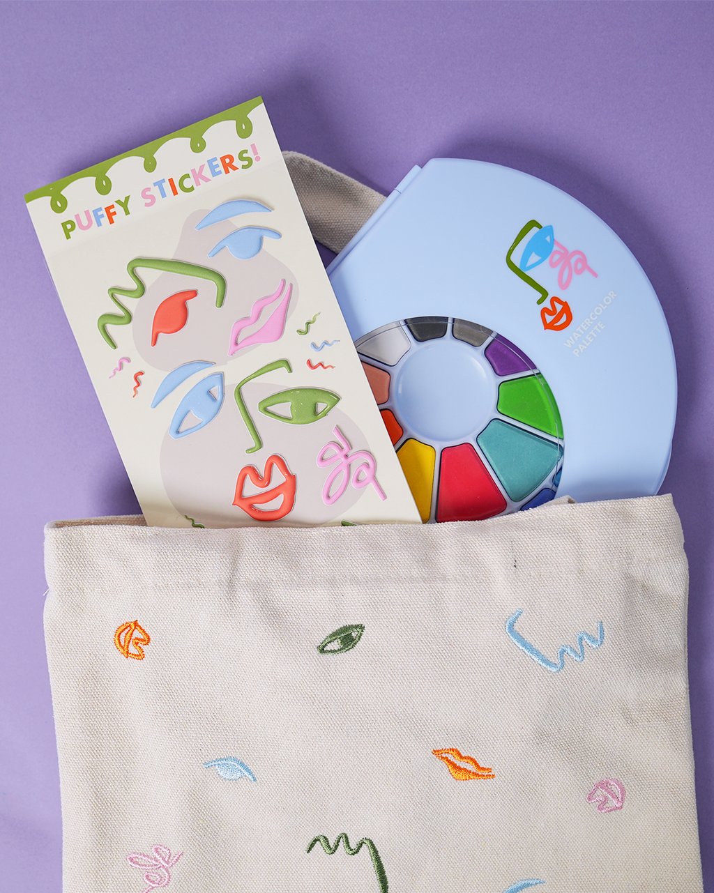 Watercolor Palette Party Favors (24 colors+brush)