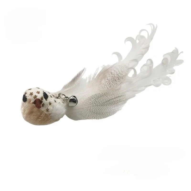 Hands-Free Feather Cat Wand w/Bell | Suction Cup Interactive Toy for Hunting and Exercise