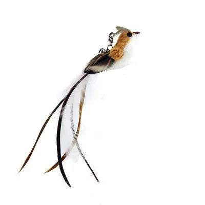 Hands-Free Feather Cat Wand w/Bell | Suction Cup Interactive Toy for Hunting and Exercise