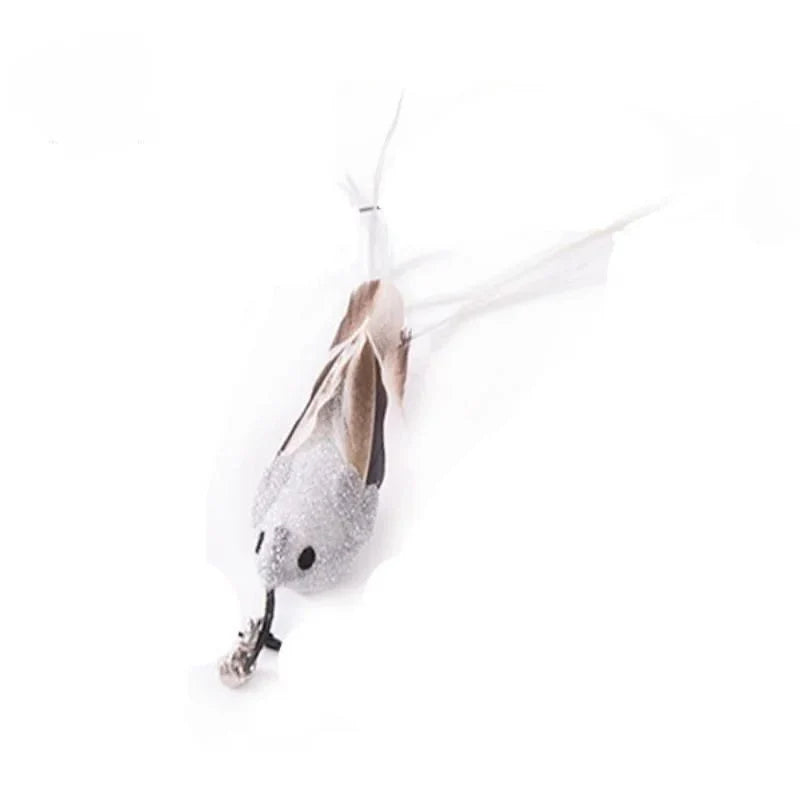 Hands-Free Feather Cat Wand w/Bell | Suction Cup Interactive Toy for Hunting and Exercise