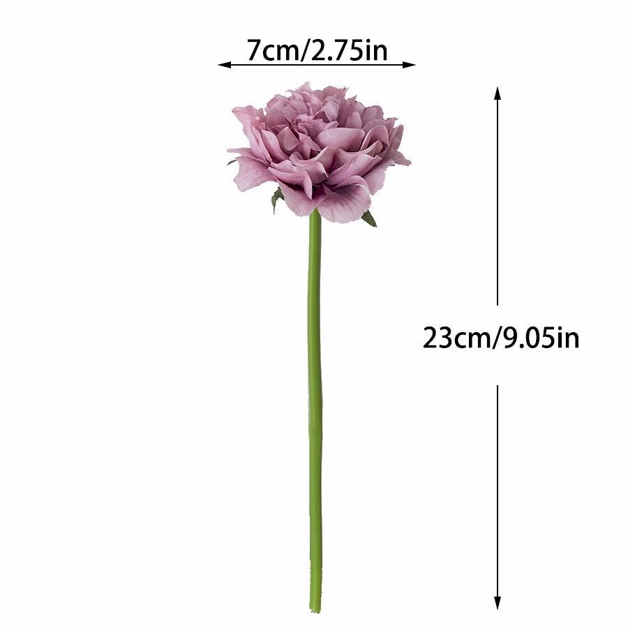 Peony Artificial Silk Flowers Bunches For Bridal Bouquet  Living Room Home Garden Deco