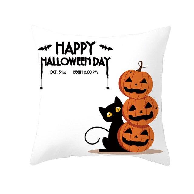 Holiday Pillowcase Pumpkin Cushion Cover