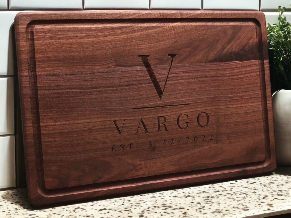 Personalized Cutting Board, Custom Engraved Charcuterie Board