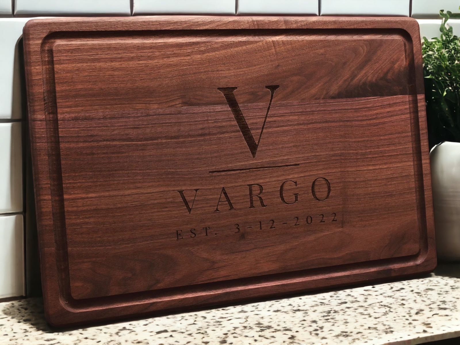 Personalized Cutting Board, Custom Engraved Charcuterie Board