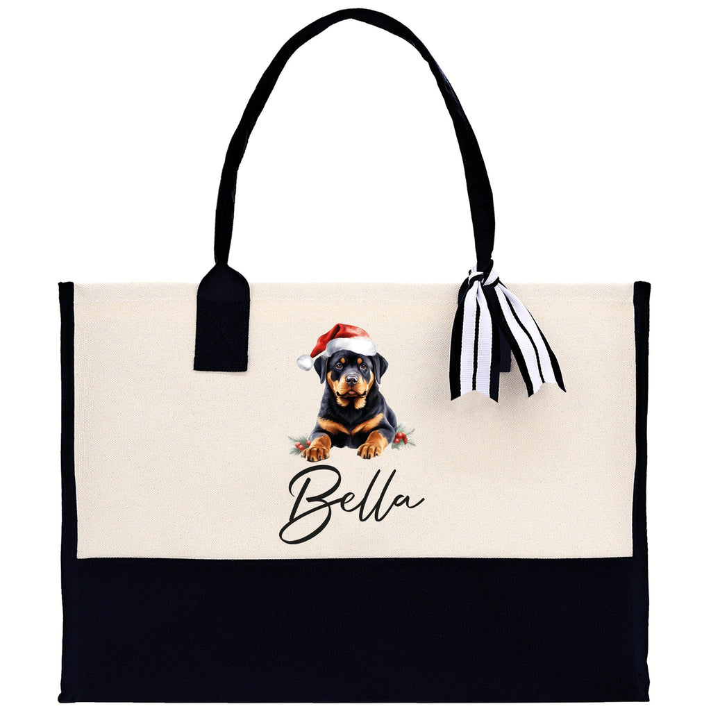 Labrador Retriever Custom Dog Name Cotton Canvas Tote Bag