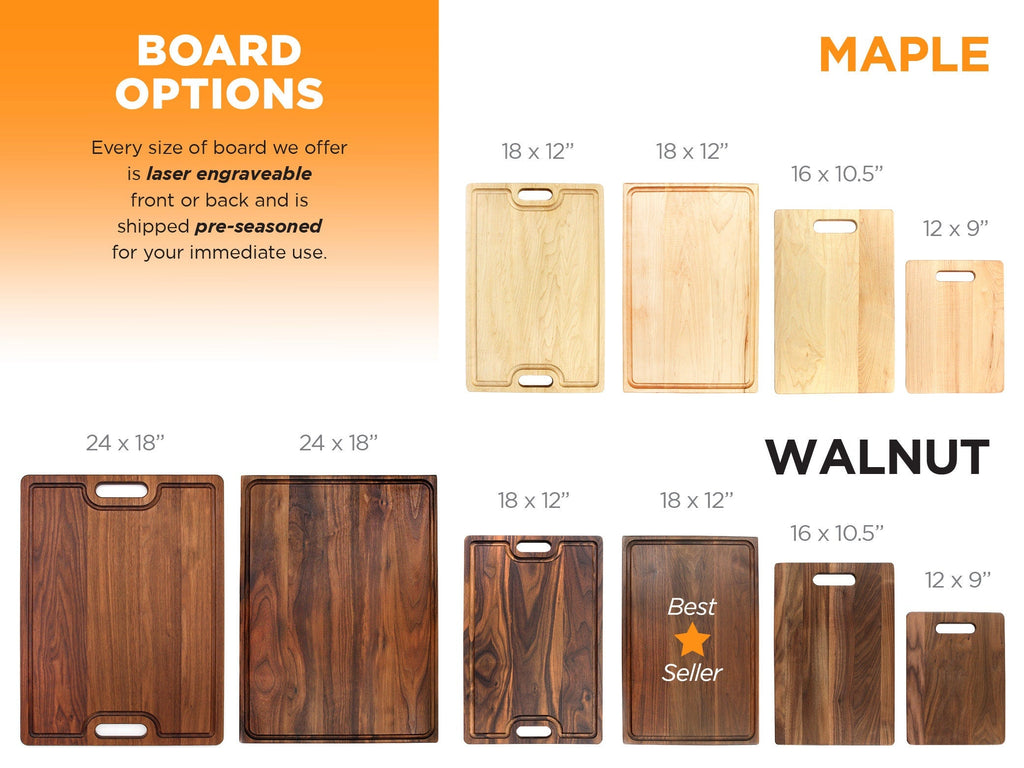 Personalized Cutting Board, Custom Engraved Charcuterie Board