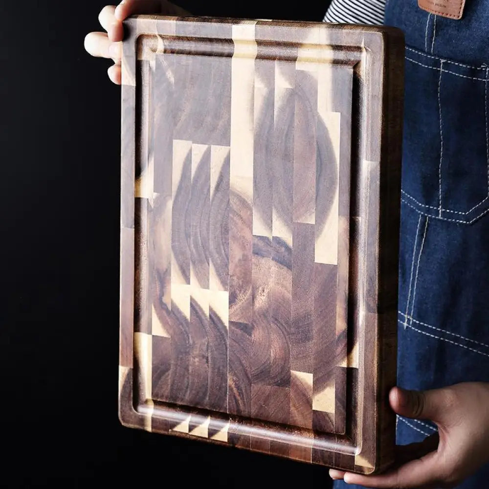 Striped Parquet Solid Wood Cutting Board