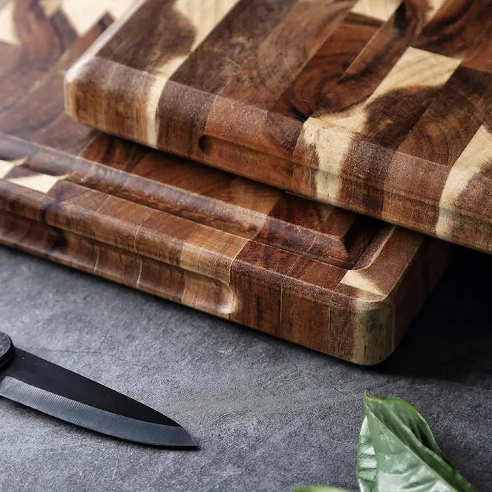 Striped Parquet Solid Wood Cutting Board