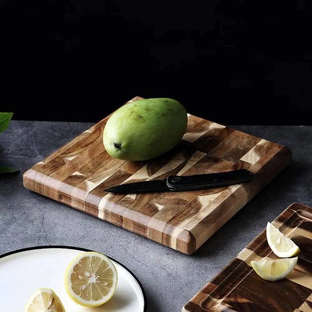 Striped Parquet Solid Wood Cutting Board