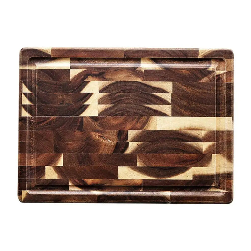 Striped Parquet Solid Wood Cutting Board