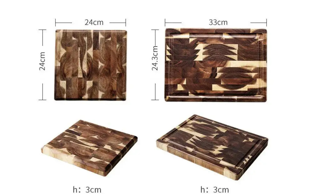 Striped Parquet Solid Wood Cutting Board