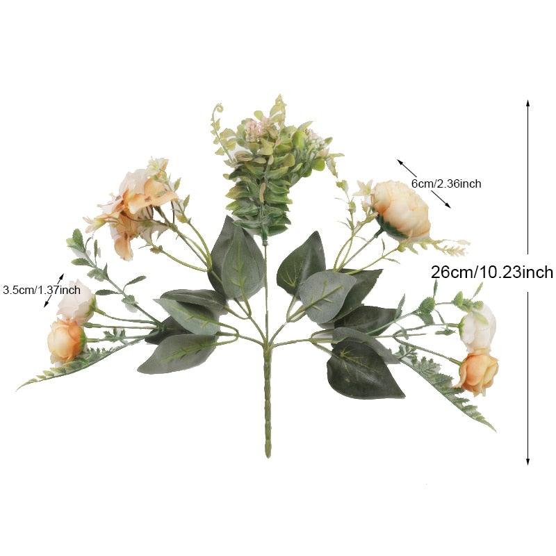 Luxury Artificial Silk Roses For Office Parties Bridal and Wedding Decoration