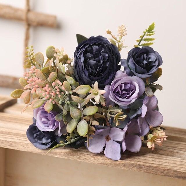 Luxury Artificial Silk Roses For Office Parties Bridal and Wedding Decoration