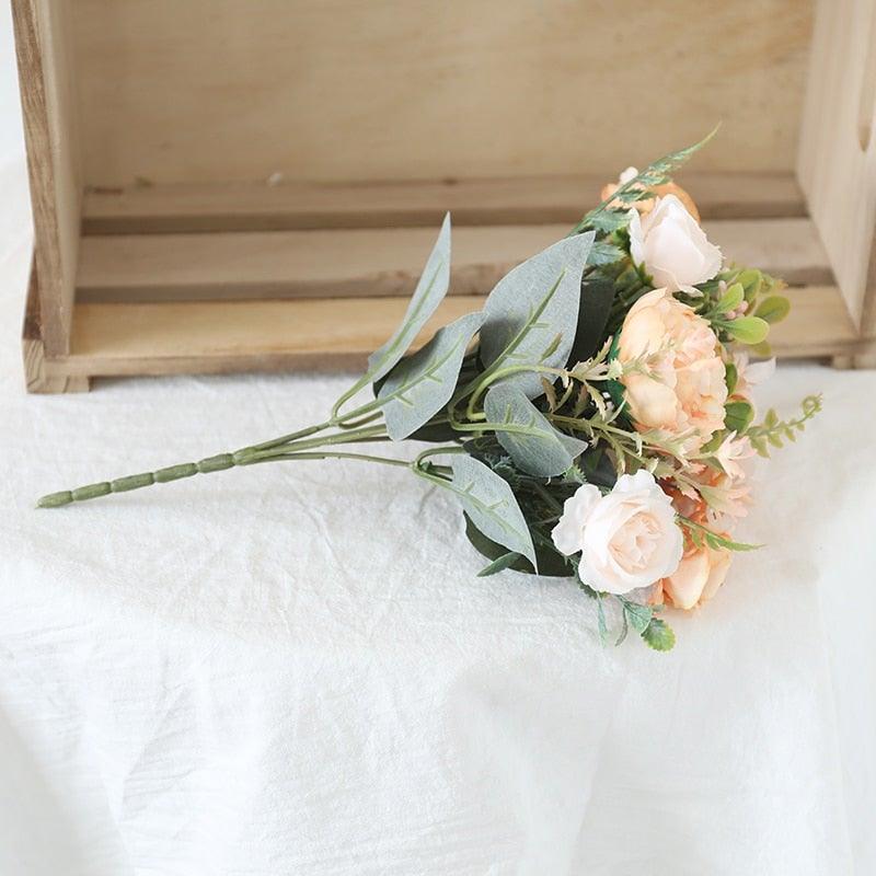 Luxury Artificial Silk Roses For Office Parties Bridal and Wedding Decoration