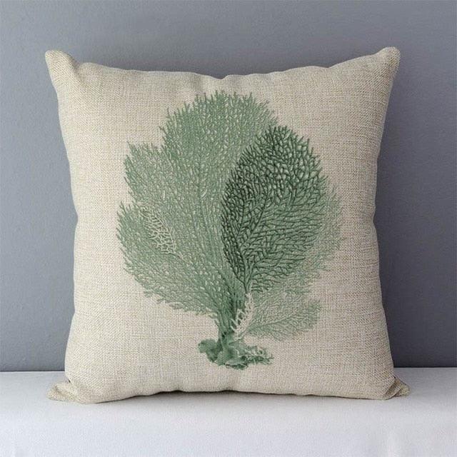 Plants Life Trees Printed Cozy Cushion For Couch Seat 45x45CM
