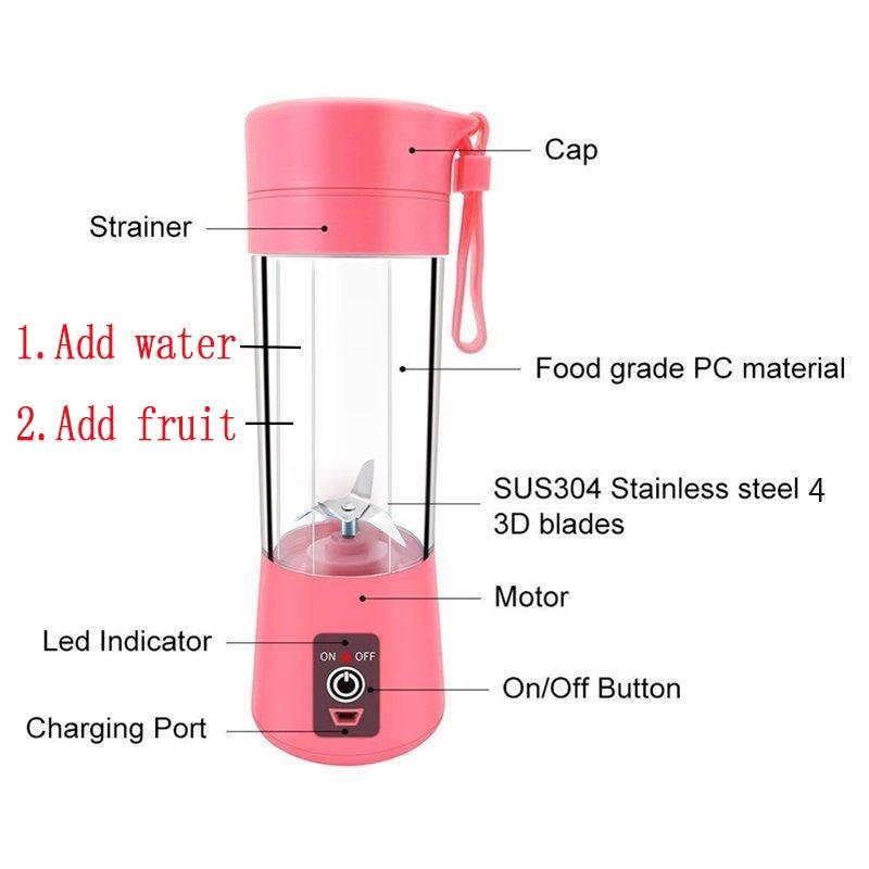 Portable Blender Mini Mixer Electric Juicer Machine