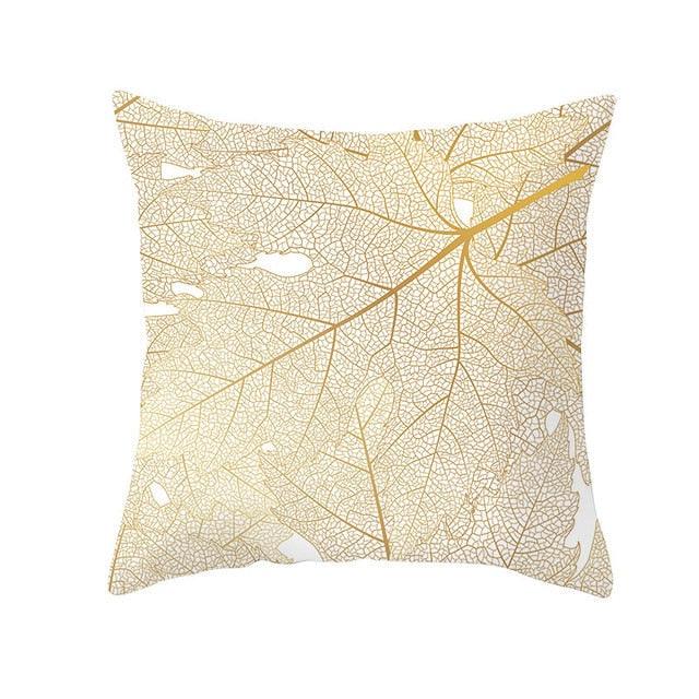 Tropical Leaf Flower Green Yellow Pillowcase Decorative Throw Pillow Case