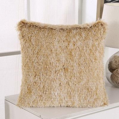 Soft Fur Plush Shaggy Fluffy Pillow Cover