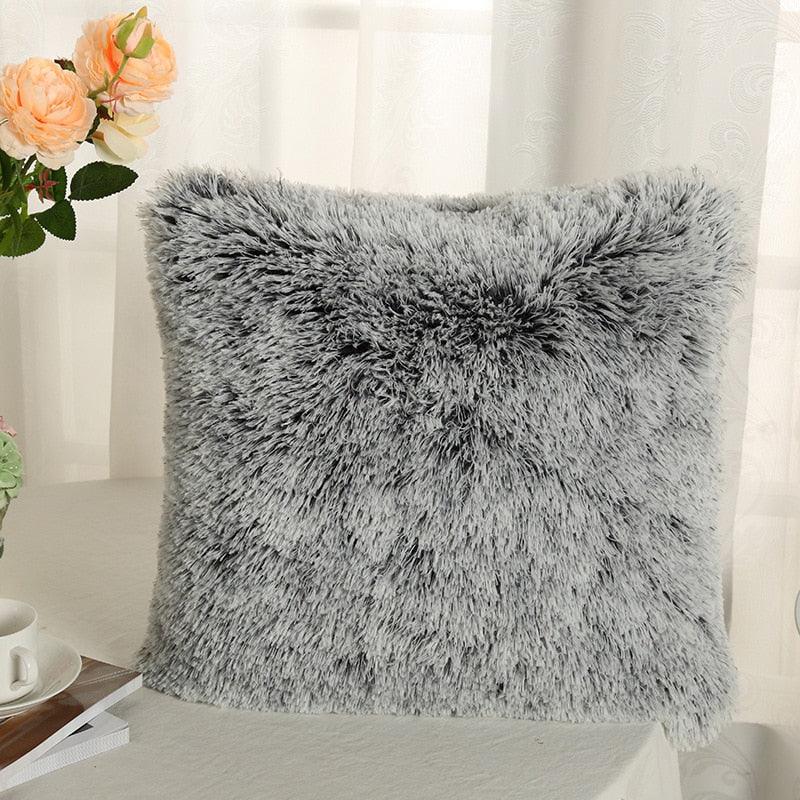 Soft Fur Plush Shaggy Fluffy Pillow Cover