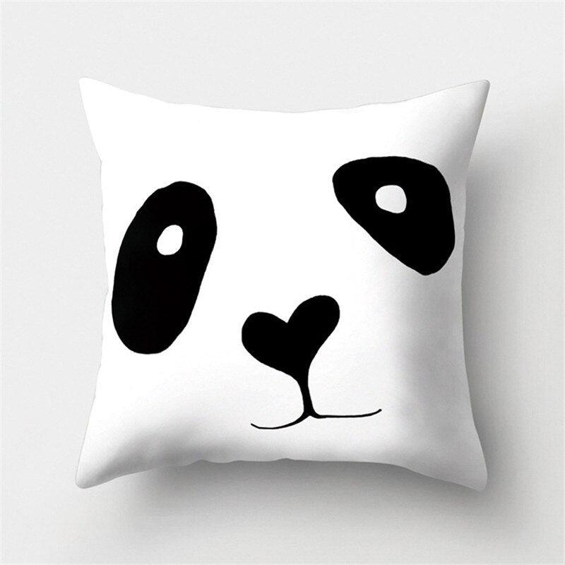 Black White Geometric Cushion Cover Pillowcase 45x45CM