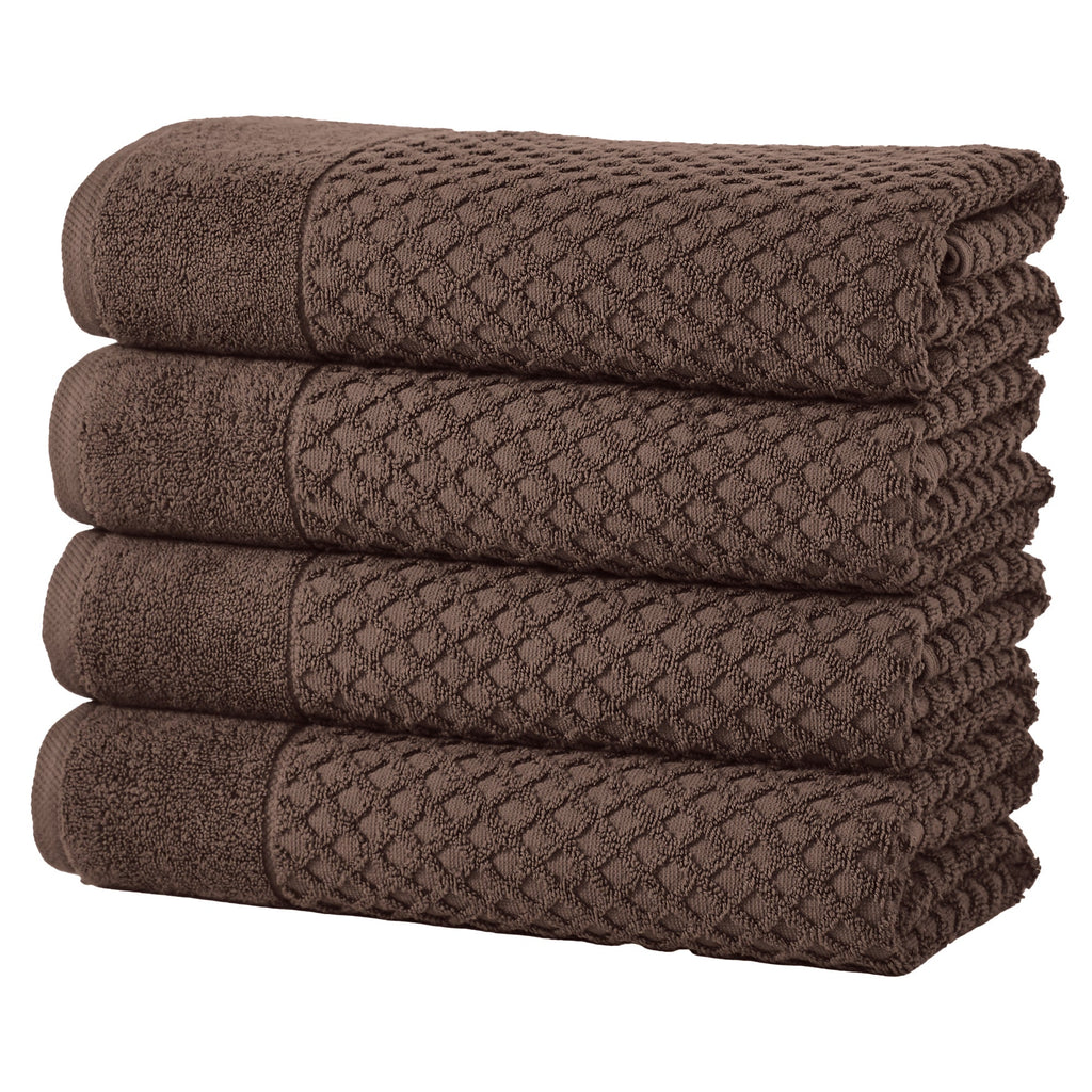 Cotton Diamond Waffle Weave Bath Towel Set - Grayson Collection