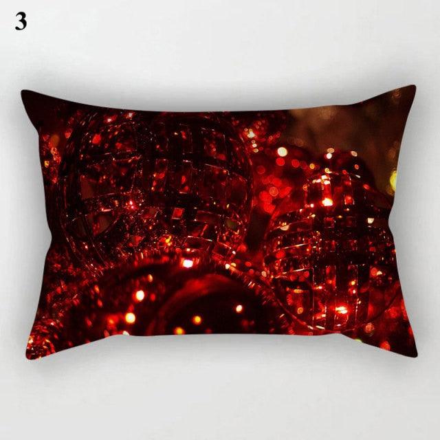Christmas Square Cushion Cover Vintage Santa Claus Snowman Pillow Covers 45x45cm