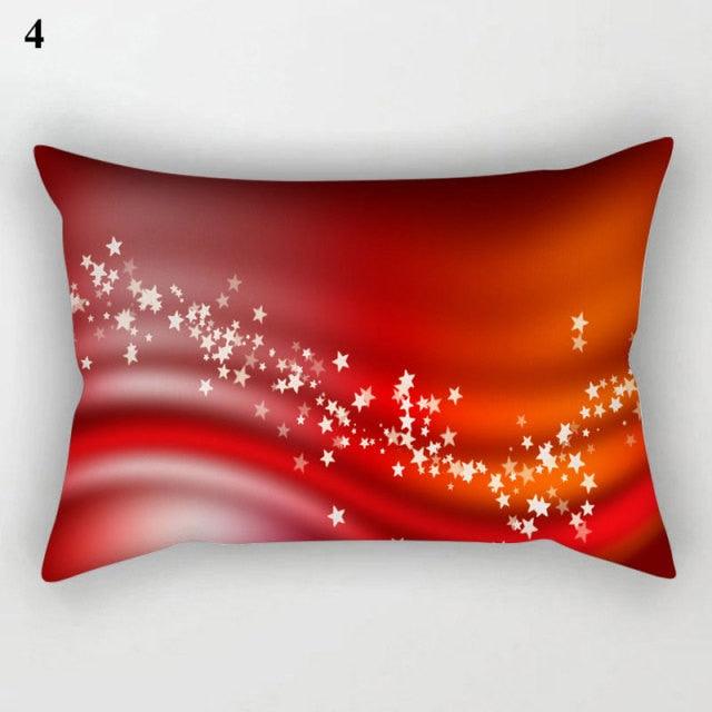Christmas Square Cushion Cover Vintage Santa Claus Snowman Pillow Covers 45x45cm