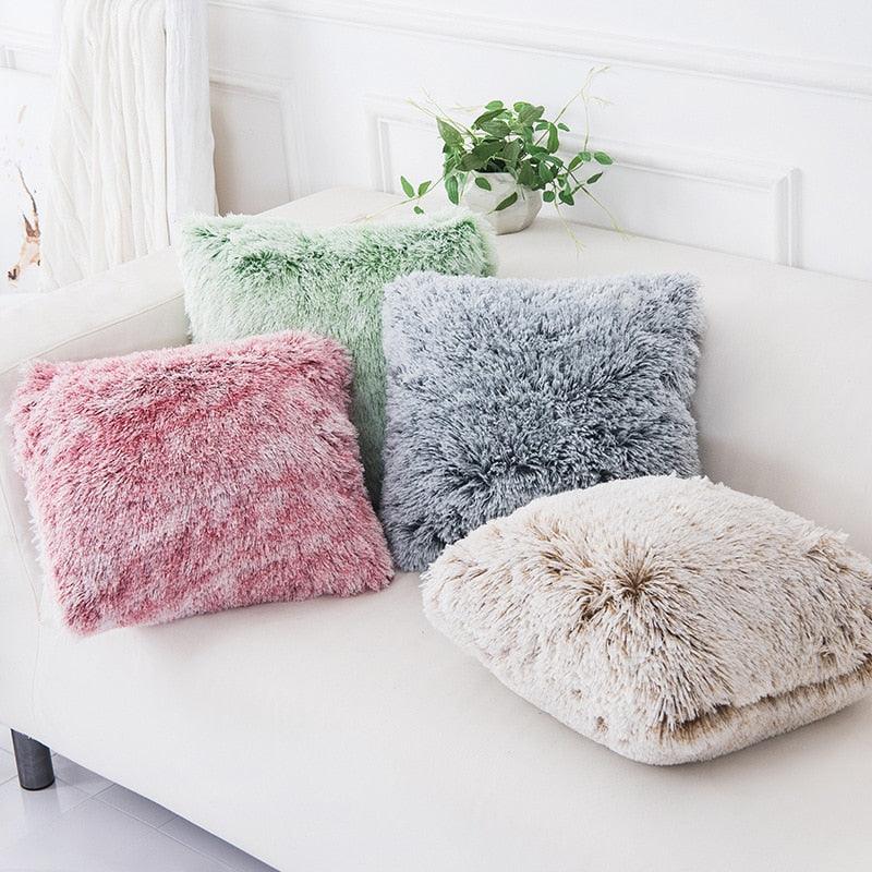 Soft Fur Plush Shaggy Fluffy Pillow Cover